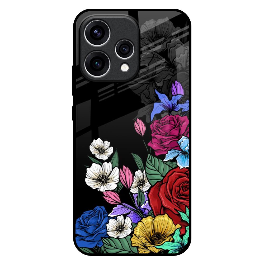 Rose Flower Bunch Art Oppo Reno15 5G Glass Back Cover Online