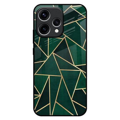 Abstract Green Oppo Reno15 5G Glass Back Cover Online