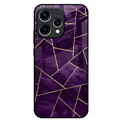 Geometric Purple Oppo Reno15 5G Glass Back Cover Online