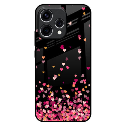 Heart Rain Fall Oppo Reno15 5G Glass Back Cover Online
