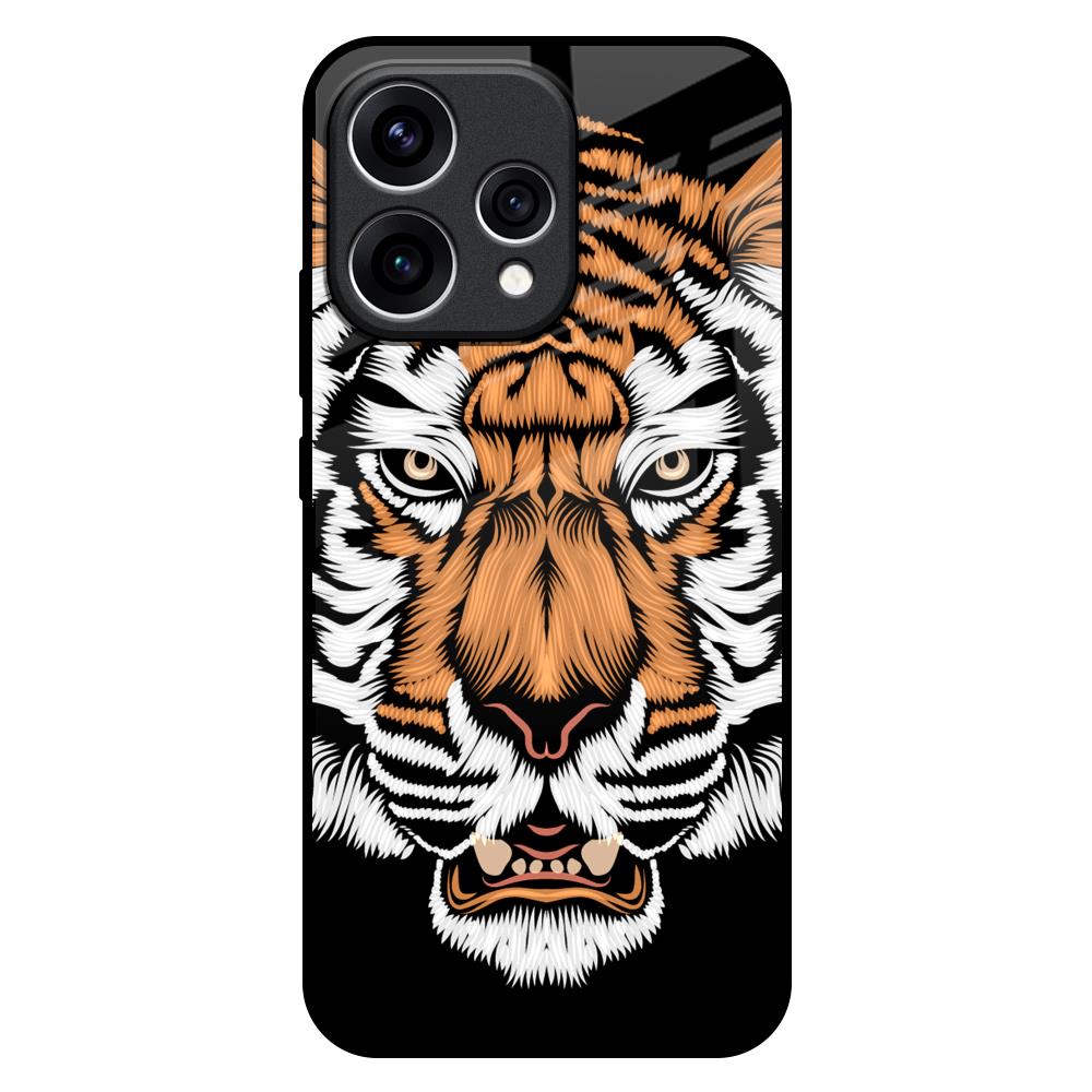 Angry Tiger Oppo Reno15 5G Glass Back Cover Online