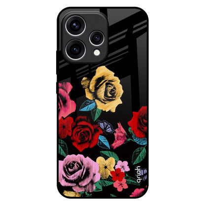 Floral Decorative Oppo Reno15 5G Glass Back Cover Online