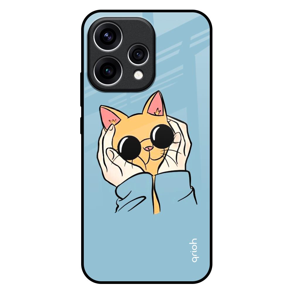 Adorable Cute Kitty Oppo Reno15 5G Glass Back Cover Online