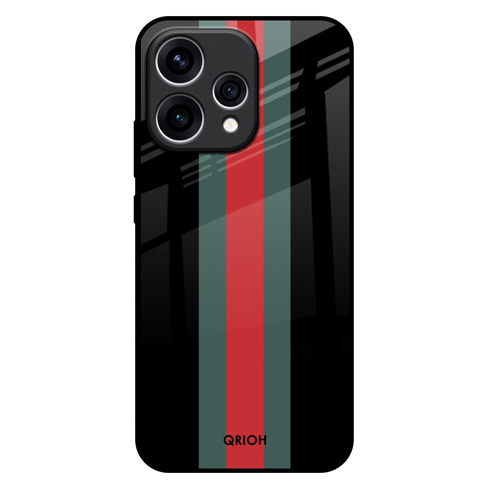 Vertical Stripes Oppo Reno15 5G Glass Back Cover Online