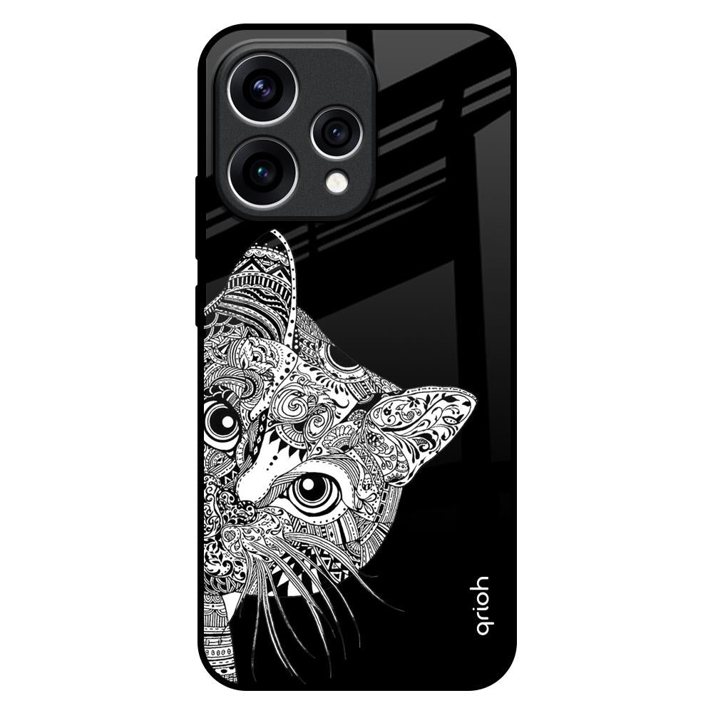 Kitten Mandala Oppo Reno15 5G Glass Back Cover Online