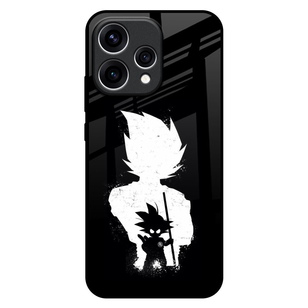 Monochrome Goku Oppo Reno15 5G Glass Back Cover Online