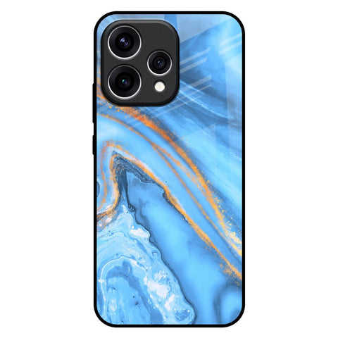 Vibrant Blue Marble Oppo Reno15 5G Glass Back Cover Online