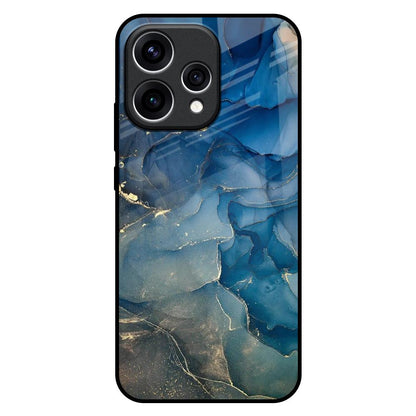 Blue Cool Marble Oppo Reno15 5G Glass Back Cover Online