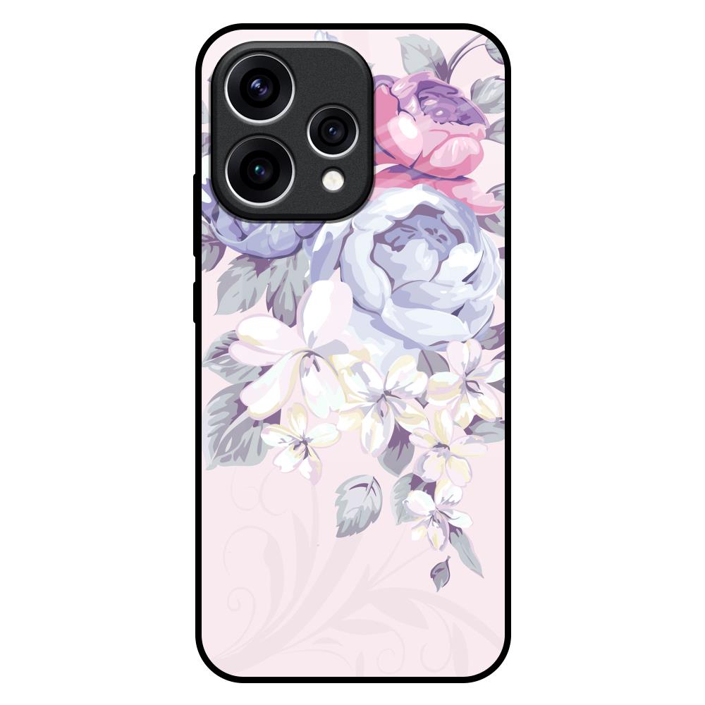 Elegant Floral Oppo Reno15 5G Glass Back Cover Online