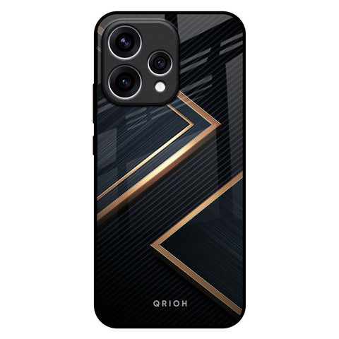Sleek Golden & Navy Oppo Reno15 5G Glass Back Cover Online