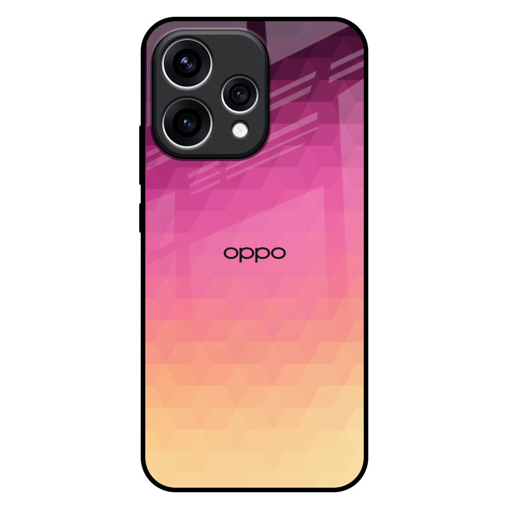 Geometric Pink Diamond Oppo Reno15 5G Glass Back Cover Online