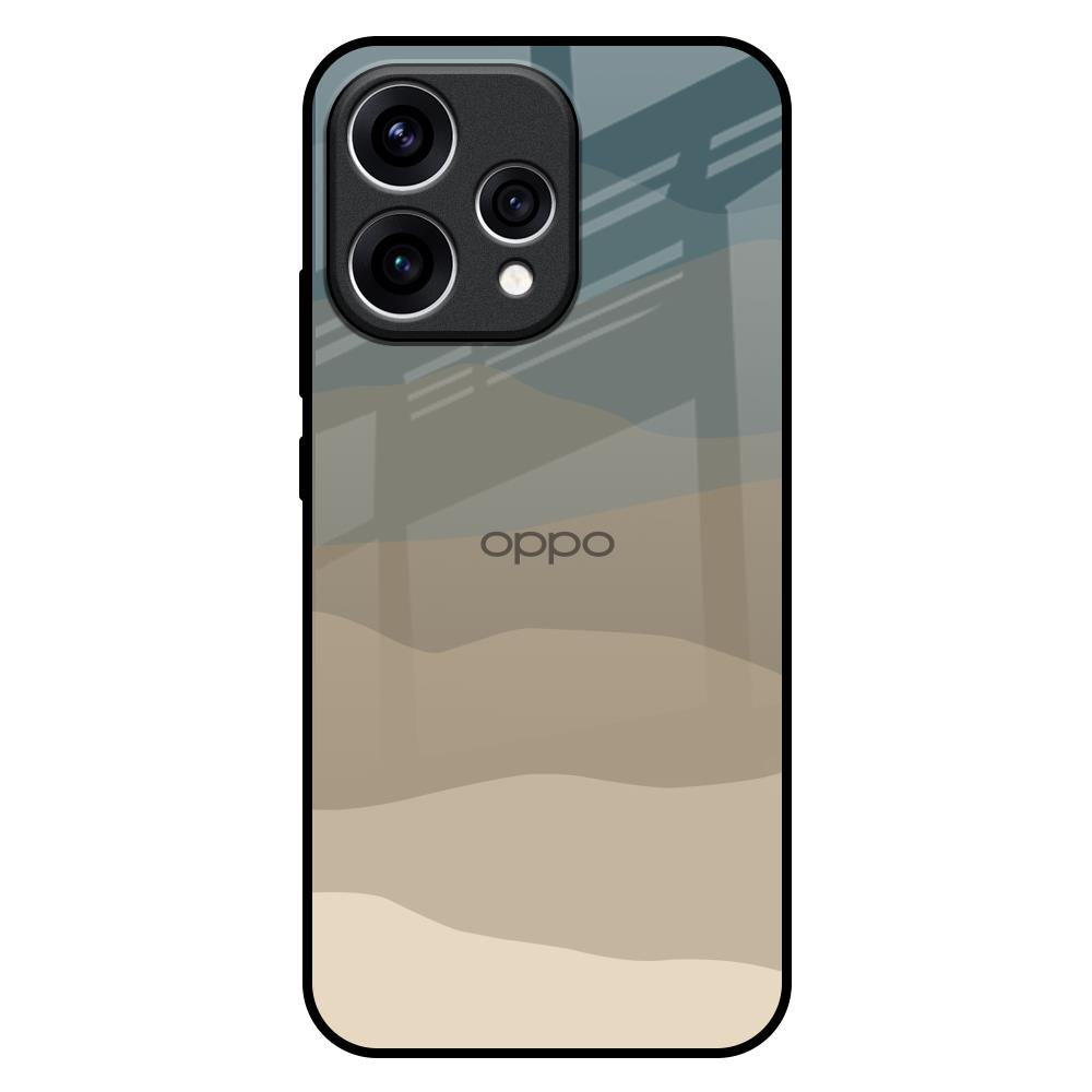 Abstract Mountain Pattern Oppo Reno15 5G Glass Back Cover Online