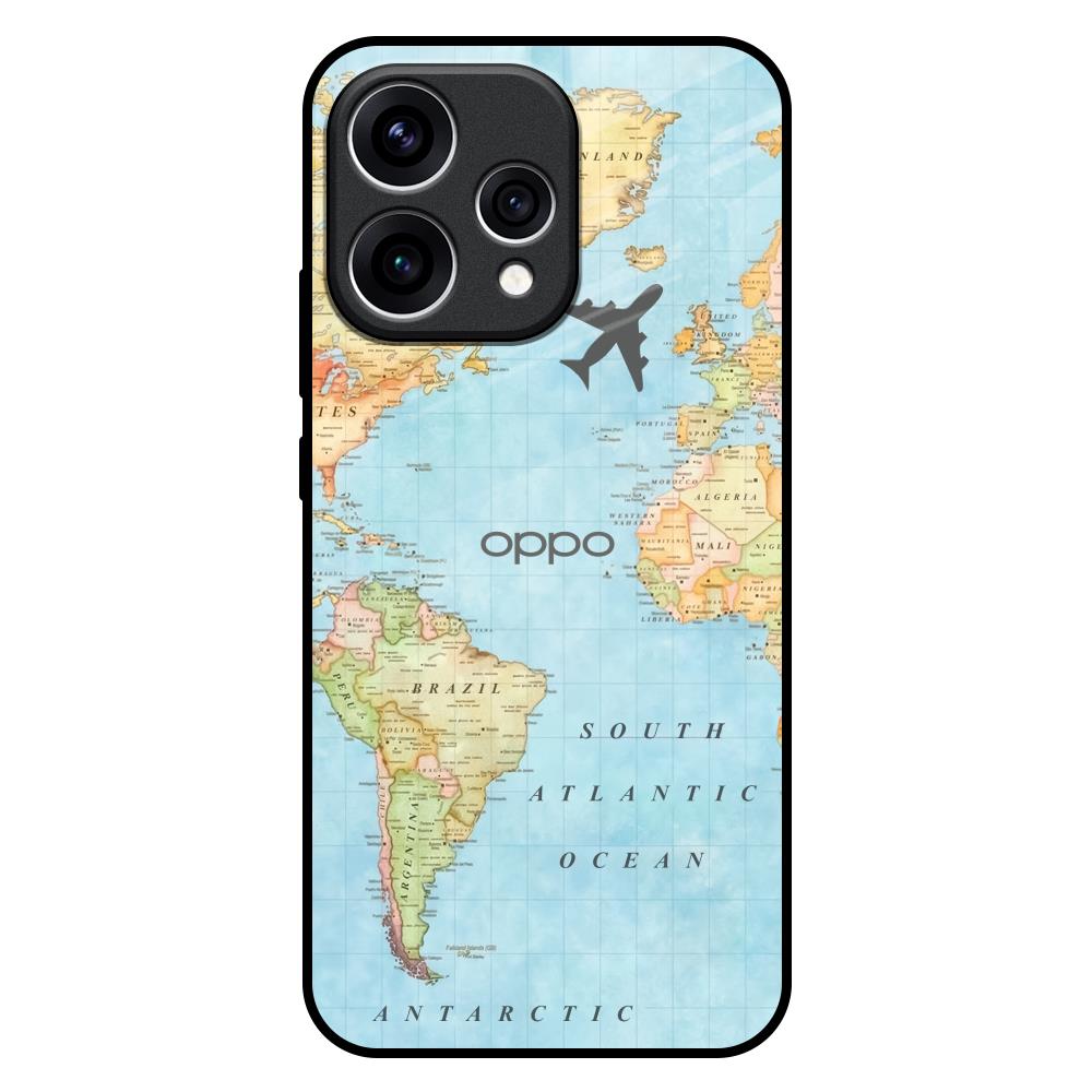 Fly Around The World Oppo Reno15 5G Glass Back Cover Online