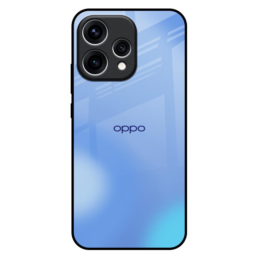 Vibrant Blue Texture Oppo Reno15 5G Glass Back Cover Online