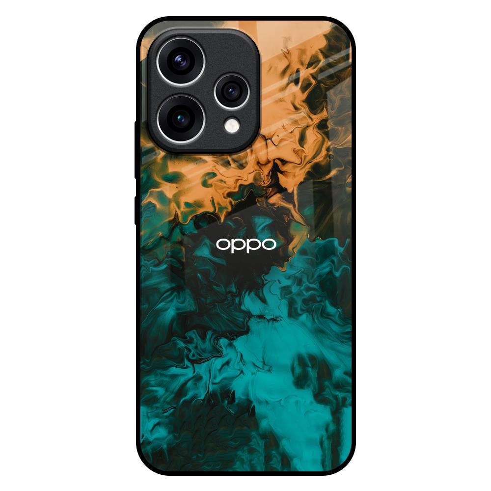 Watercolor Wave Oppo Reno15 5G Glass Back Cover Online