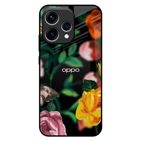 Flowers & Butterfly Oppo Reno15 5G Glass Back Cover Online
