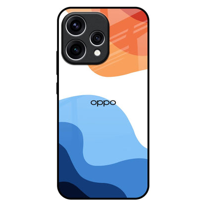 Wavy Color Pattern Oppo Reno15 5G Glass Back Cover Online