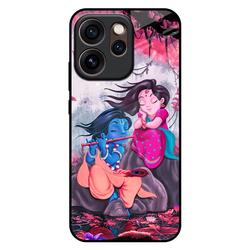 Radha Krishna Art Oppo Reno15 Pro 5G Glass Back Cover Online