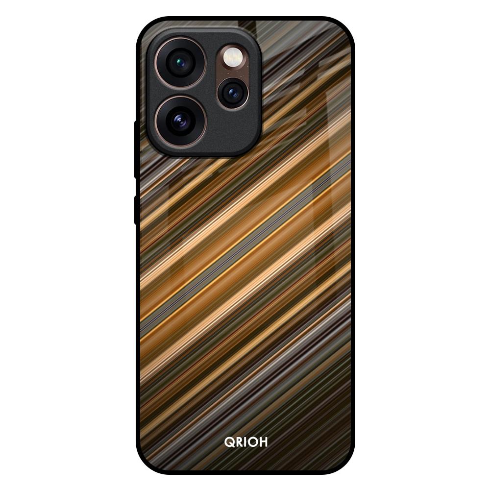 Diagonal Slash Pattern Oppo Reno15 Pro 5G Glass Back Cover Online