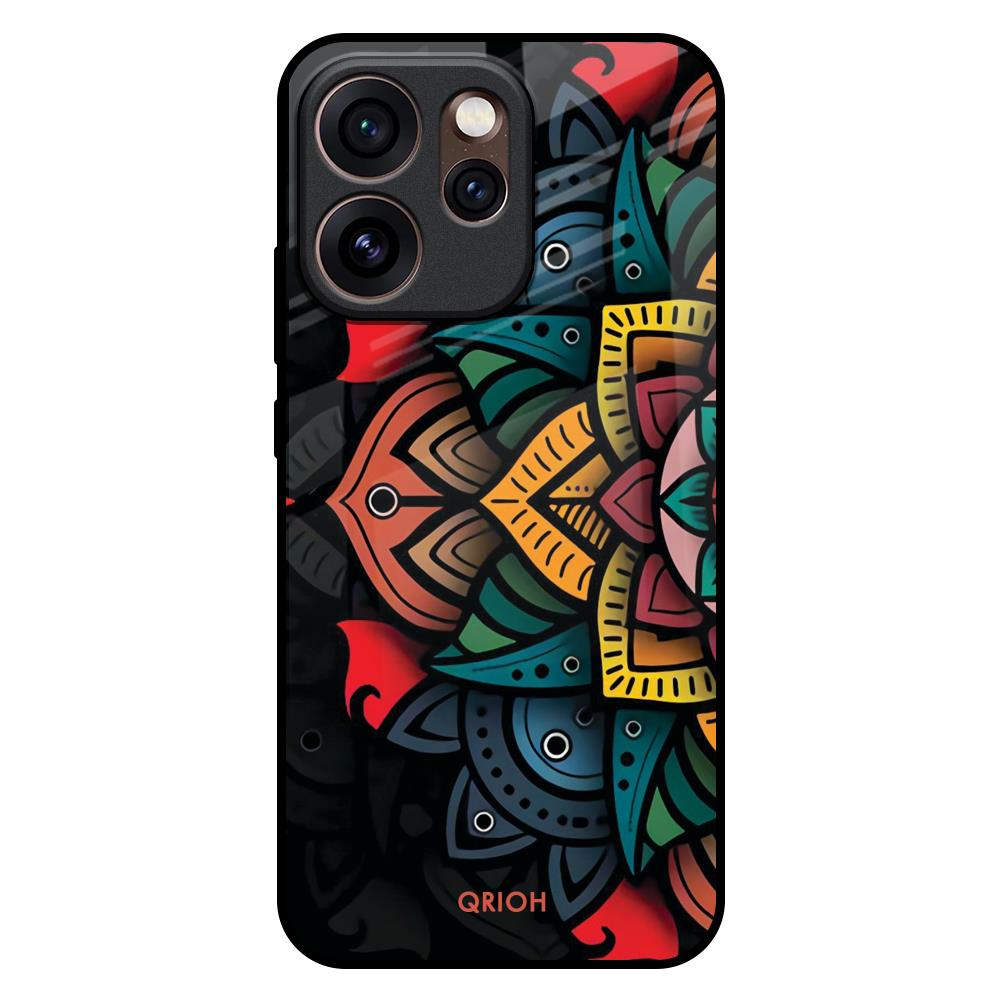 Retro Gorgeous Flower Oppo Reno15 Pro 5G Glass Back Cover Online