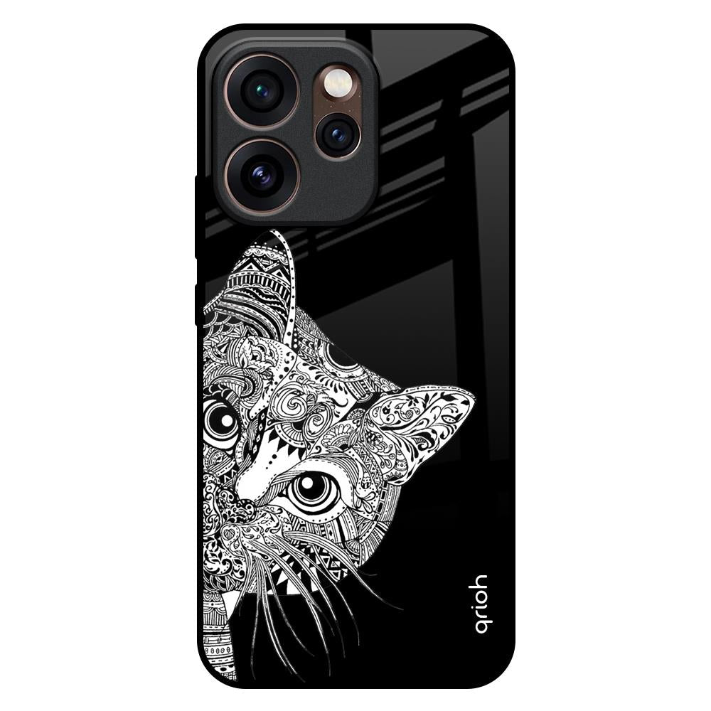 Kitten Mandala Oppo Reno15 Pro 5G Glass Back Cover Online