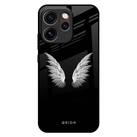 White Angel Wings Oppo Reno15 Pro 5G Glass Back Cover Online
