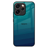 Green Triangle Pattern Oppo Reno15 Pro 5G Glass Back Cover Online