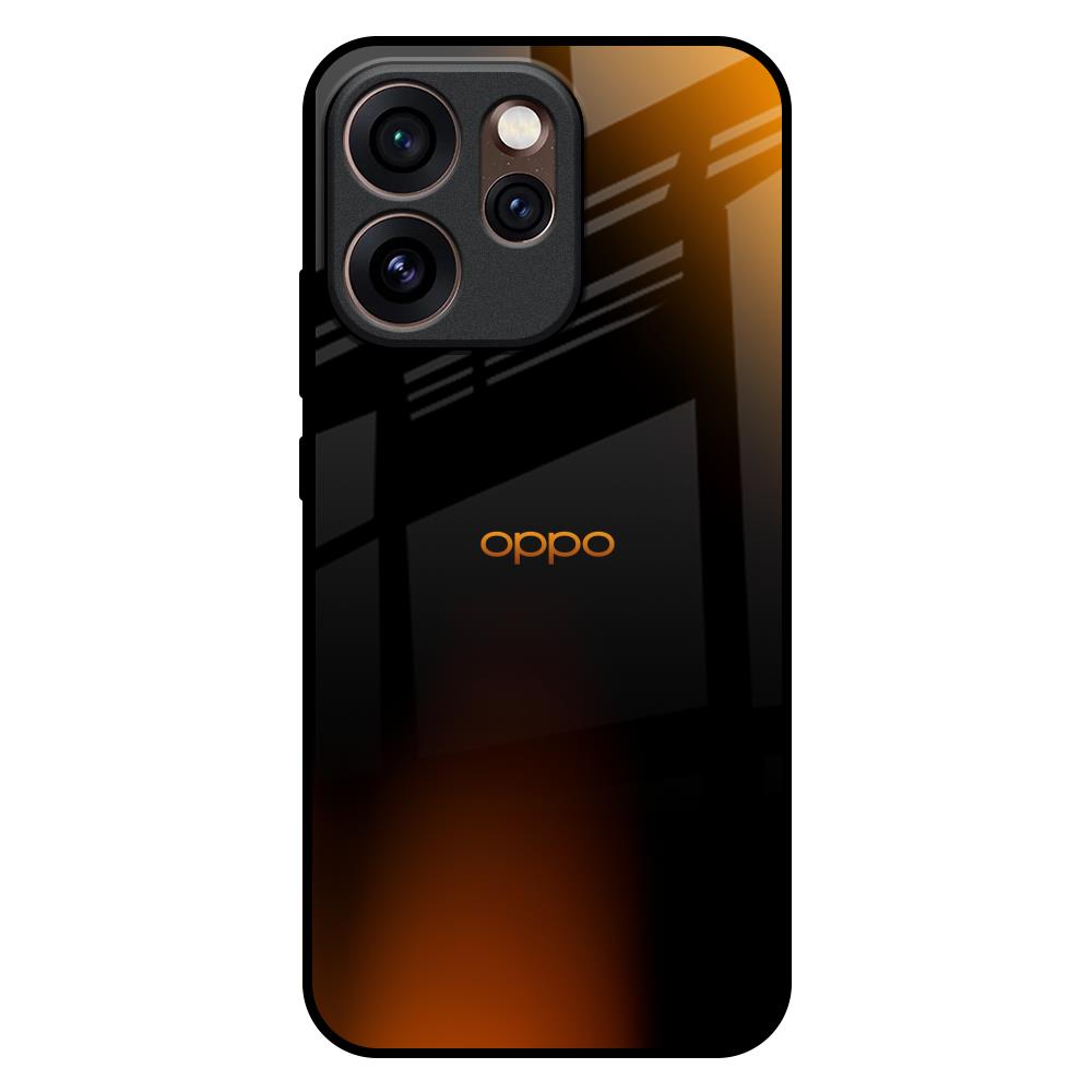 Orange Black Fusion Oppo Reno15 Pro 5G Glass Back Cover Online