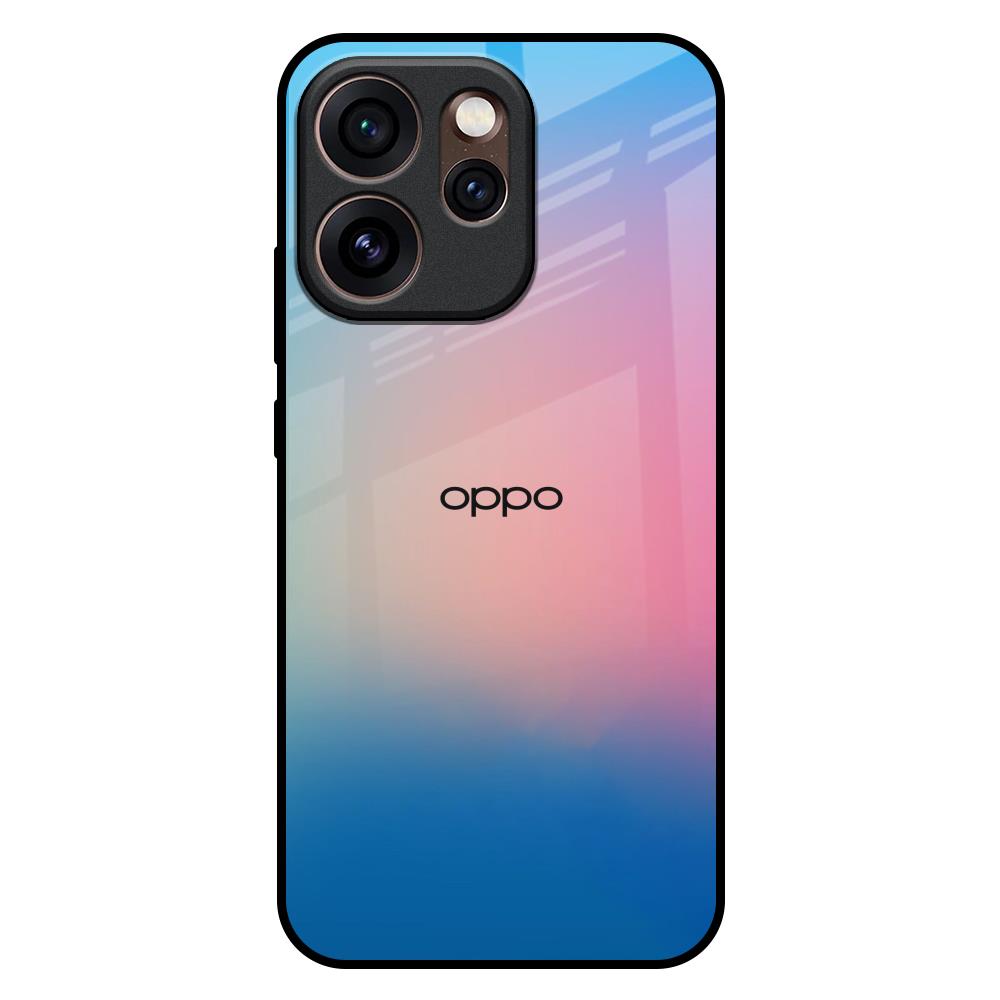 Blue & Pink Ombre Oppo Reno15 Pro 5G Glass Back Cover Online