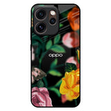 Flowers & Butterfly Oppo Reno15 Pro 5G Glass Back Cover Online
