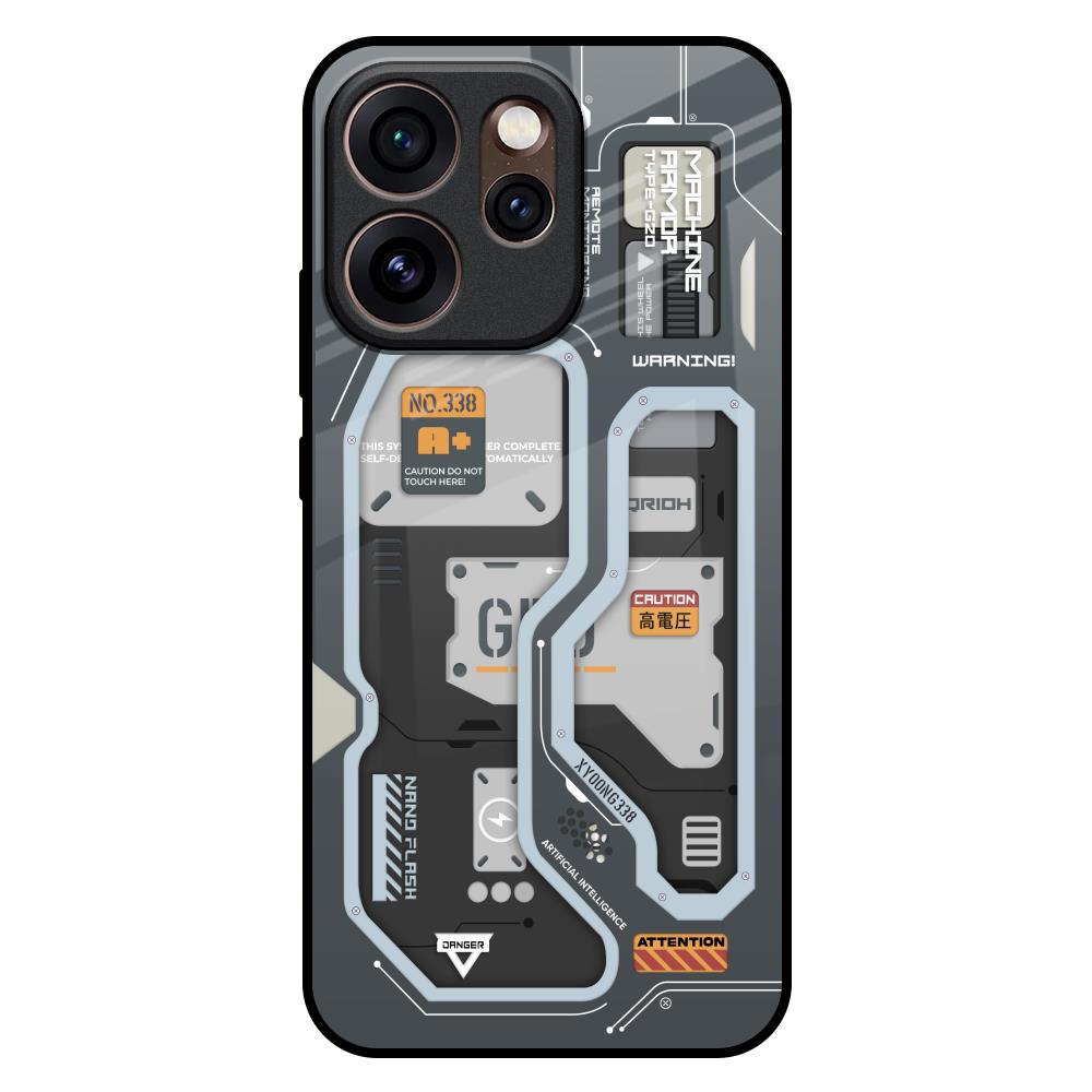 Retro Futuristic Oppo Reno15 Pro Mini 5G Glass Back Cover Online