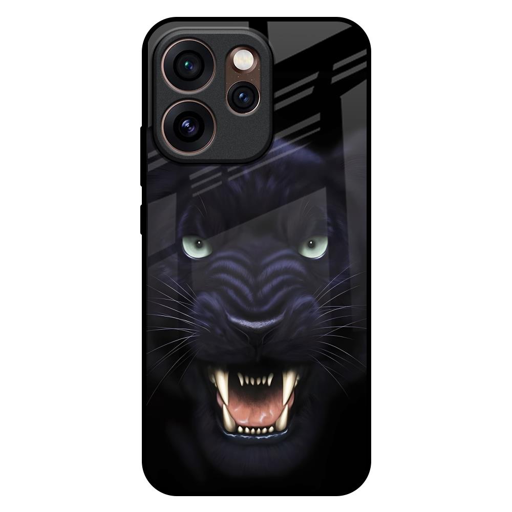 Angry Black Tiger Oppo Reno15 Pro Mini 5G Glass Back Cover Online