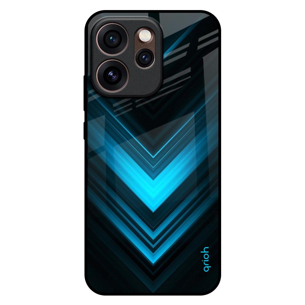 Vertical Blue Arrow Oppo Reno15 Pro Mini 5G Glass Back Cover Online