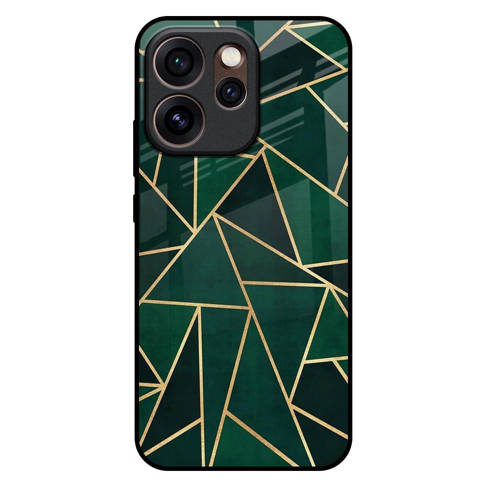 Abstract Green Oppo Reno15 Pro Mini 5G Glass Back Cover Online