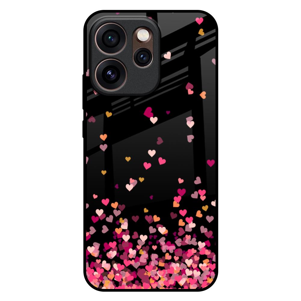Heart Rain Fall Oppo Reno15 Pro Mini 5G Glass Back Cover Online