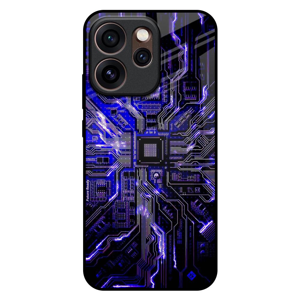 Techno Color Pattern Oppo Reno15 Pro Mini 5G Glass Back Cover Online