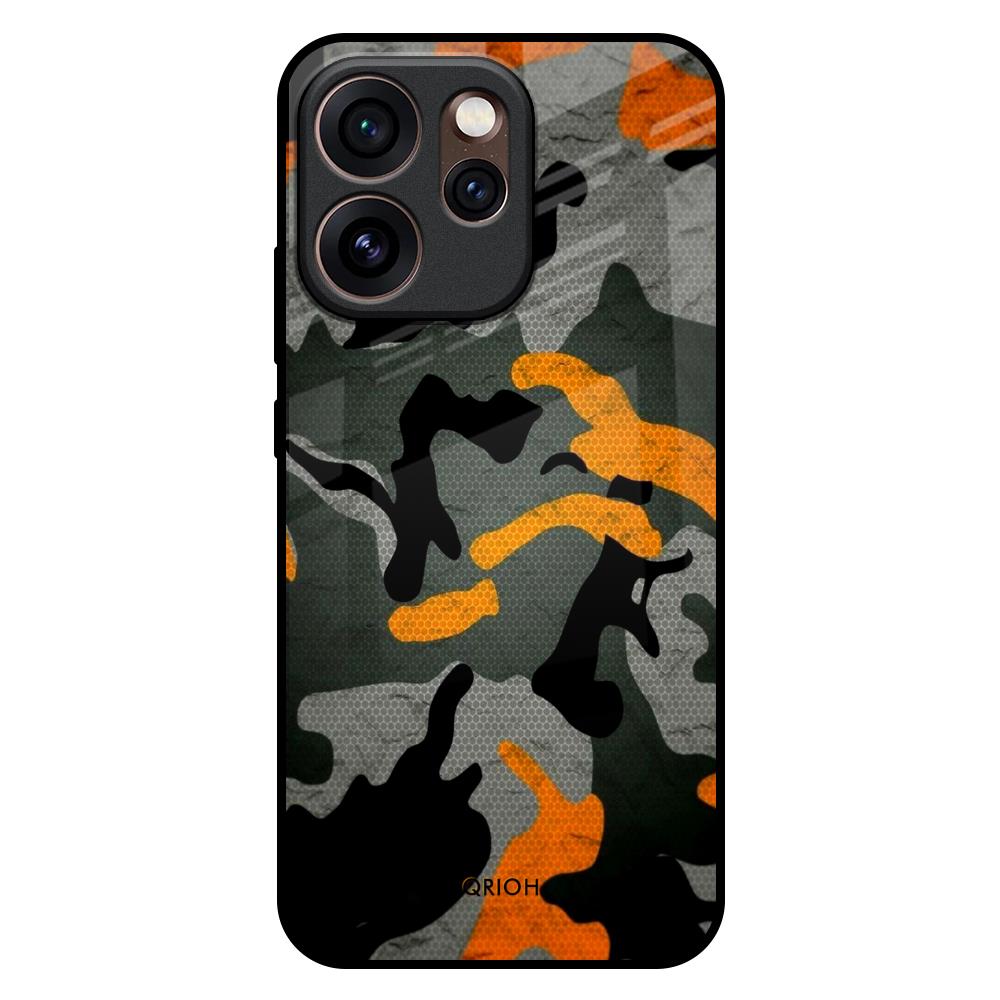 Camouflage Orange Oppo Reno15 Pro Mini 5G Glass Back Cover Online