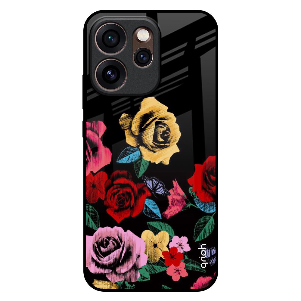 Floral Decorative Oppo Reno15 Pro Mini 5G Glass Back Cover Online
