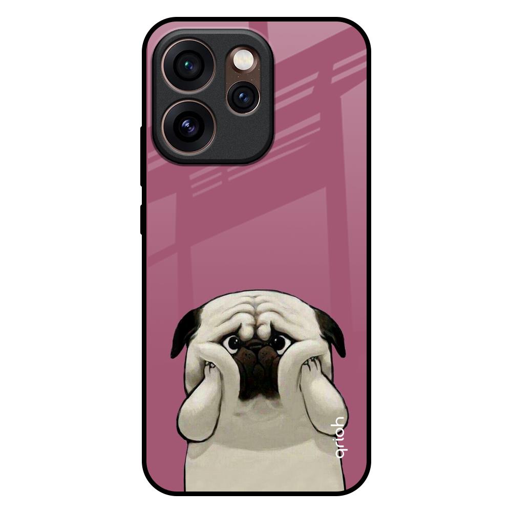 Funny Pug Face Oppo Reno15 Pro Mini 5G Glass Back Cover Online