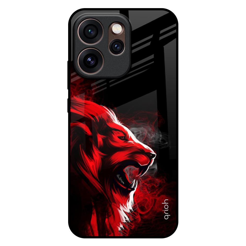 Red Angry Lion Oppo Reno15 Pro Mini 5G Glass Back Cover Online