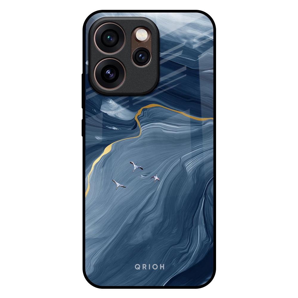 Deep Ocean Marble Oppo Reno15 Pro Mini 5G Glass Back Cover Online
