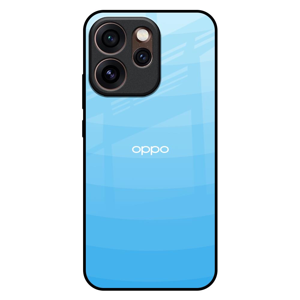 Wavy Blue Pattern Oppo Reno15 Pro Mini 5G Glass Back Cover Online