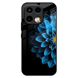 Half Blue Flower Realme 16 Pro 5G Glass Back Cover Online
