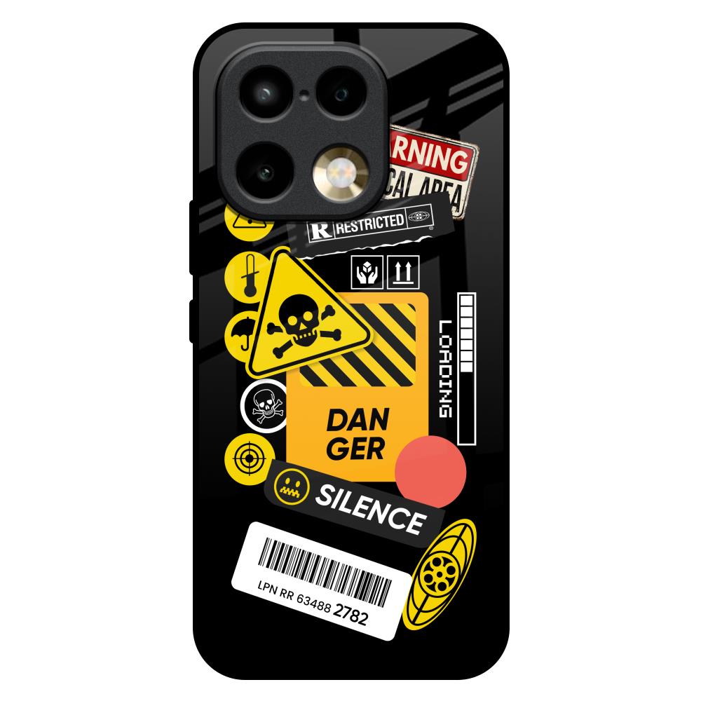 Danger Signs Realme 16 Pro 5G Glass Back Cover Online