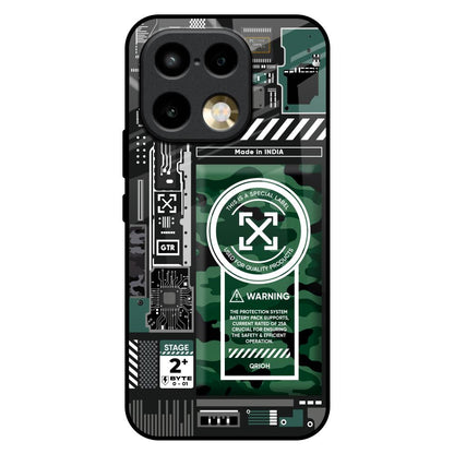 Green Camo Circuit Realme 16 Pro 5G Glass Back Cover Online