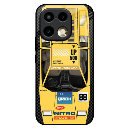Yellow Racing Car Realme 16 Pro 5G Glass Back Cover Online