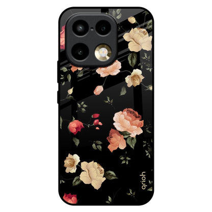 Black Spring Floral Realme 16 Pro 5G Glass Back Cover Online