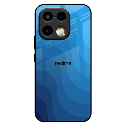 Blue Wave Abstract Realme 16 Pro 5G Glass Back Cover Online