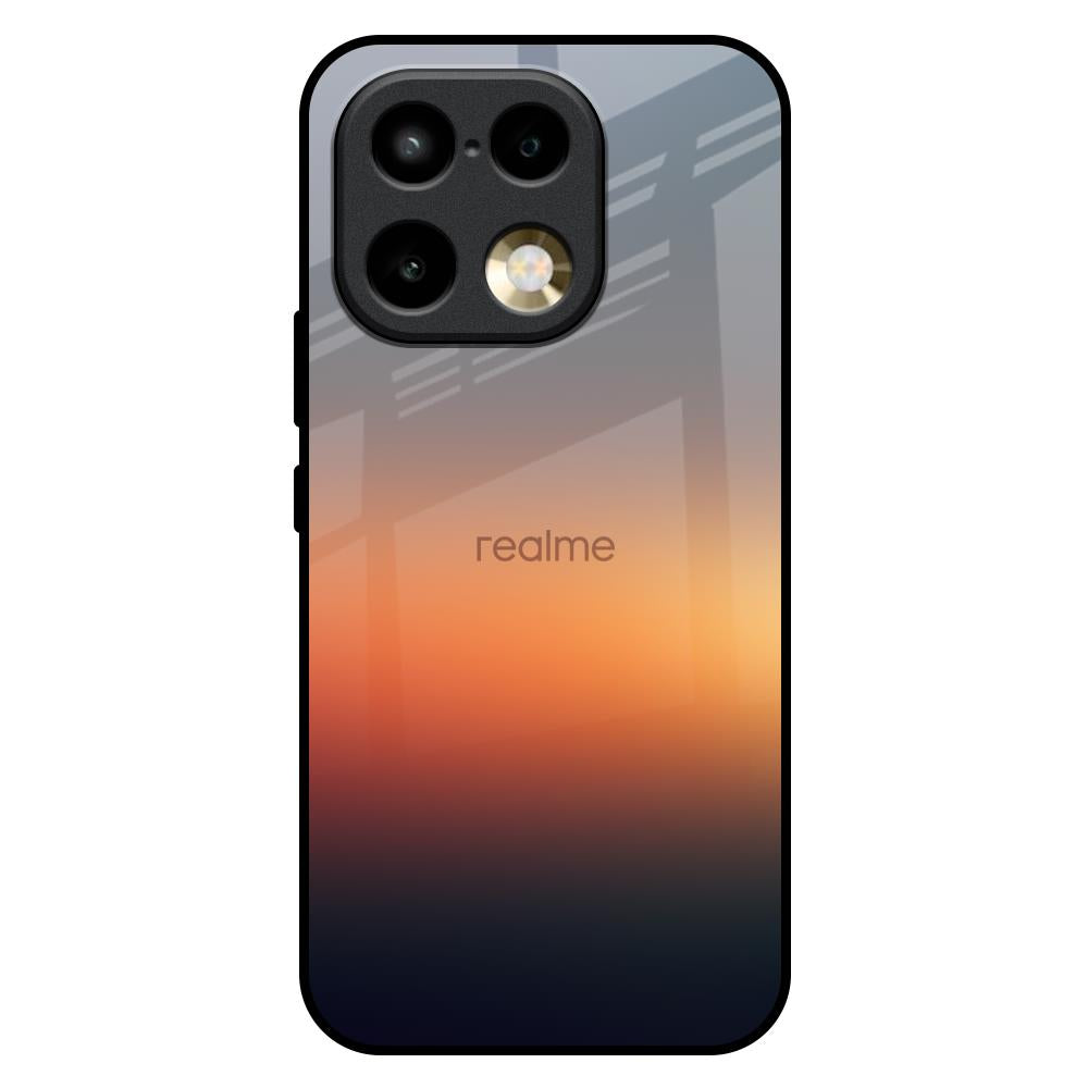 Aesthetic Orange Realme 16 Pro 5G Glass Back Cover Online