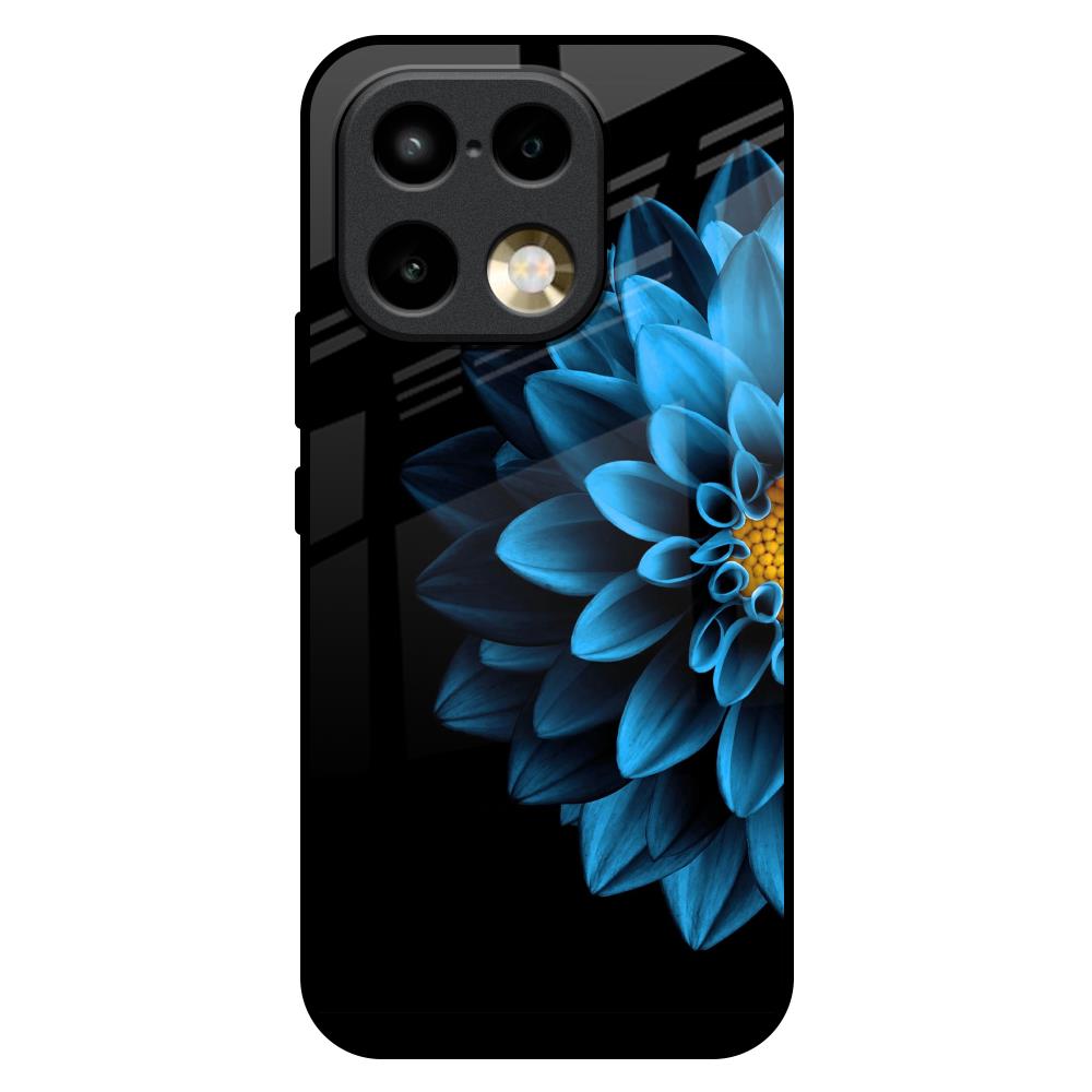 Half Blue Flower Realme 16 Pro Plus 5G Glass Back Cover Online